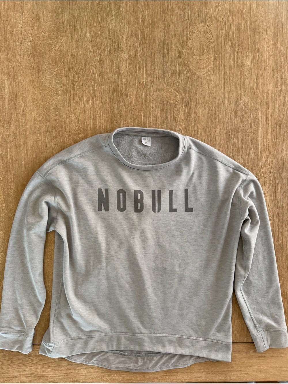NOBULL Gray Fleece Crewneck Sweatshirt Women’s Small Athleisure